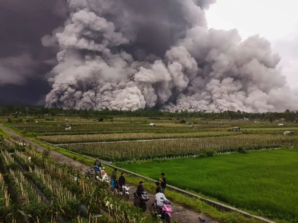 Impacto de la Erupción del Volcán Semeru en Indonesia: Evacuaciones y Destrucción